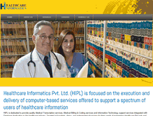 Tablet Screenshot of healthcareinformatics.co.in